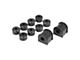 Rear Sway Bar and End Link Bushing Kit; 5/8-Inch Bar; Black (93-98 Jeep Grand Cherokee ZJ)