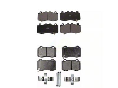 Semi-Metallic Brake Pads; Front and Rear (18-21 Jeep Grand Cherokee WK2 Trackhawk)