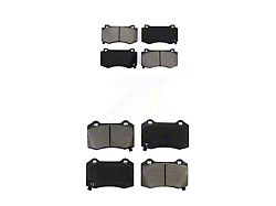 Semi-Metallic Brake Pads; Front and Rear (06-10 Jeep Grand Cherokee WK SRT8)