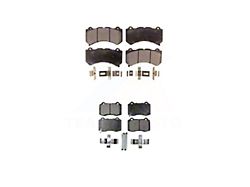 Semi-Metallic Brake Pads; Front and Rear (12-21 Jeep Grand Cherokee WK2 SRT, SRT8)