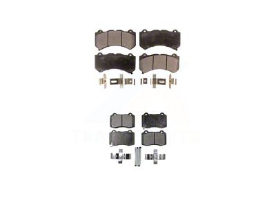 Semi-Metallic Brake Pads; Front and Rear (12-21 Jeep Grand Cherokee WK2 SRT, SRT8)