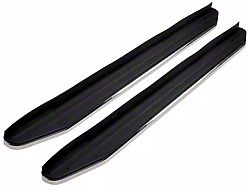 STX100 Running Boards; Black with Stainless Steel Trim (22-25 Jeep Grand Cherokee WL, Excluding 4xe)