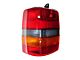 Tail Light; Chrome Housing; Red Clear Lens; Passenger Side (93-98 Jeep Grand Cherokee ZJ)