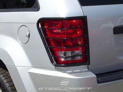 Tail Light Guards; Black (05-10 Jeep Grand Cherokee WK, Excluding SRT8)