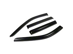 Tape-On Front and Rear Window Visors; Dark Smoke (11-13 Jeep Grand Cherokee WK2)