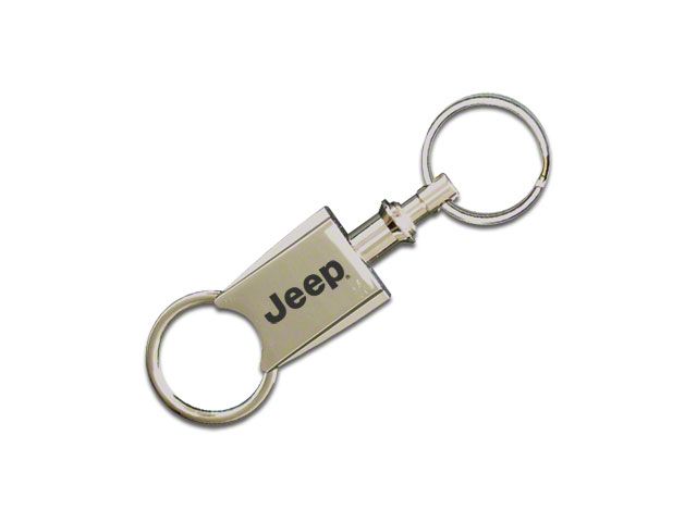 Valet Pull Apart Keychain with Jeep Logo