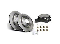 Vented Brake Rotor and Pad Kit; Front (99-02 Jeep Grand Cherokee WJ w/ Akebono Calipers; 03-04 Jeep Grand Cherokee WJ)