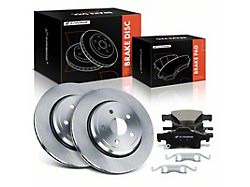 Vented Brake Rotor and Pad Kit; Rear (18-21 Jeep Grand Cherokee WK2 Trackhawk)