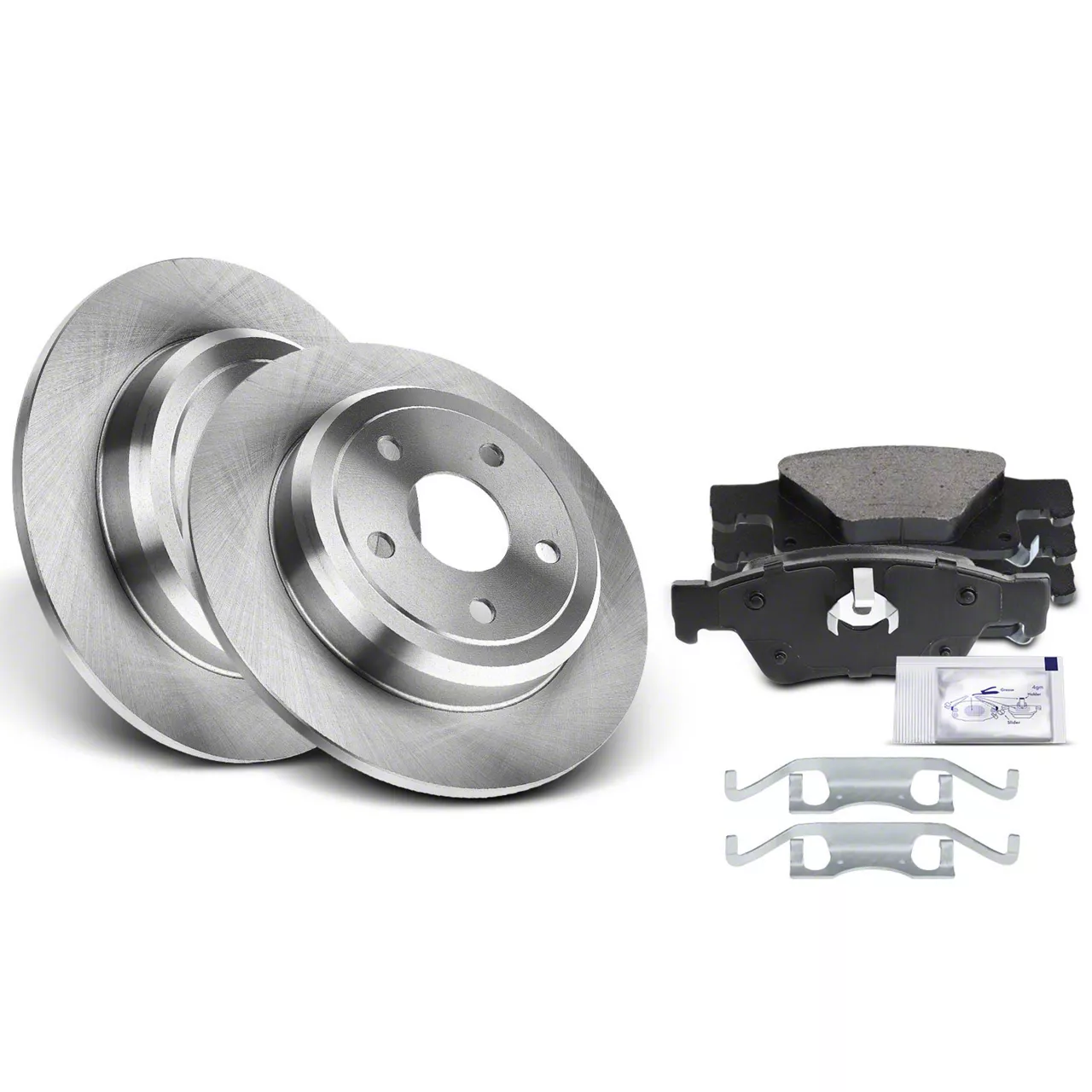 Jeep Grand Cherokee Vented Brake Rotor and Pad Kit; Rear (11-17 Jeep ...