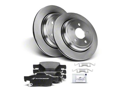 Vented Brake Rotor and Pad Kit; Rear (11-17 Jeep Grand Cherokee WK2 w/ Vented Rear Rotors, Excluding SRT & SRT8)