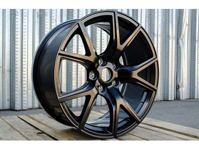 JP2 Matte Black Wheel; 20x9; 34mm Offset (05-10 Jeep Grand Cherokee WK)