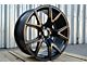 JP2 Matte Black Wheel; 20x9; 34mm Offset (05-10 Jeep Grand Cherokee WK)