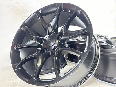 JP3 Matte Black Wheel; 22x9.5; 35mm Offset (05-10 Jeep Grand Cherokee WK)