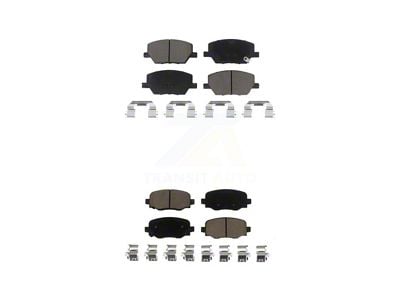 Ceramic Brake Pads; Front and Rear (15-22 Jeep Renegade BU)