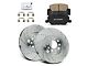 Drilled and Slotted Brake Rotor and Pad Kit; Front (15-23 Jeep Renegade BU)