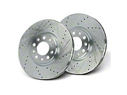 Drilled and Slotted 5-Lug Rotors; Front Pair (15-23 Jeep Renegade BU)