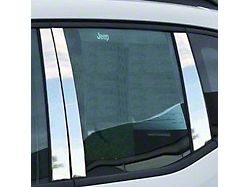 Door Pillar Post Trim; Chrome (15-23 Jeep Renegade BU)