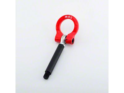 Premium Tow Hook with Red D-Ring; Rear (15-23 Jeep Renegade BU)