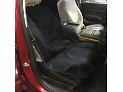 Seat Towel with Rubicon Logo; Black (Universal; Some Adaptation May Be Required)