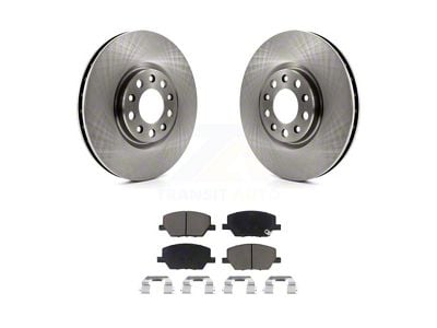 Vented Brake Rotor and Ceramic Pad Kit; Front (15-23 Jeep Renegade BU)