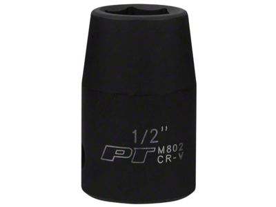 1/2-Inch Drive Impact Socket; Standard; Shallow