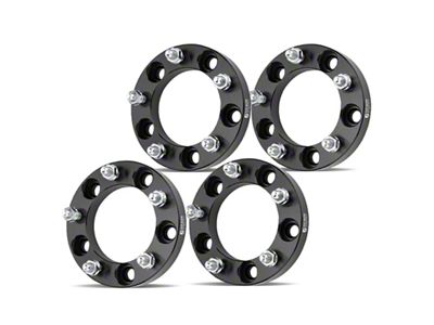 1-Inch 5-Lug Wheel Spacers; Black; Set of Four (76-86 Jeep CJ7)