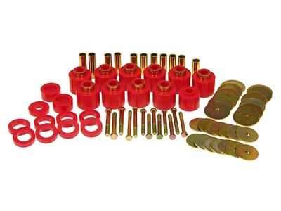 1-Inch Body Mount Lift; Red (80-86 Jeep CJ7)