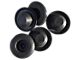 1-Inch Rubber Drain Plugs; Set of 5 (76-95 Jeep CJ7 & Wrangler YJ)