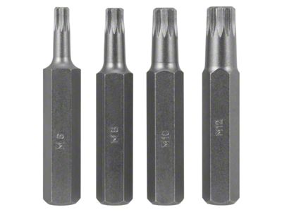 12-Point Metric Bit Set; 4-Piece Set