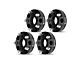 1.25-Inch 5-Lug Wheel Spacers; Black; Set of Four (07-18 Jeep Wrangler JK)