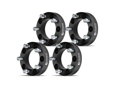 1.50-Inch 5-Lug Wheel Spacers; Black; Set of Four (76-86 Jeep CJ7)