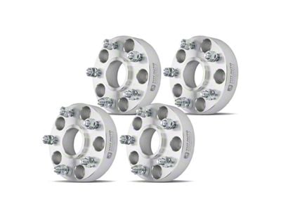 1.50-Inch 5-Lug Wheel Spacers; Silver; Set of Four (07-18 Jeep Wrangler JK)