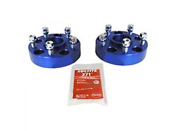 1.50-Inch Wheel Spacers; Blue (18-24 Jeep Wrangler JL)