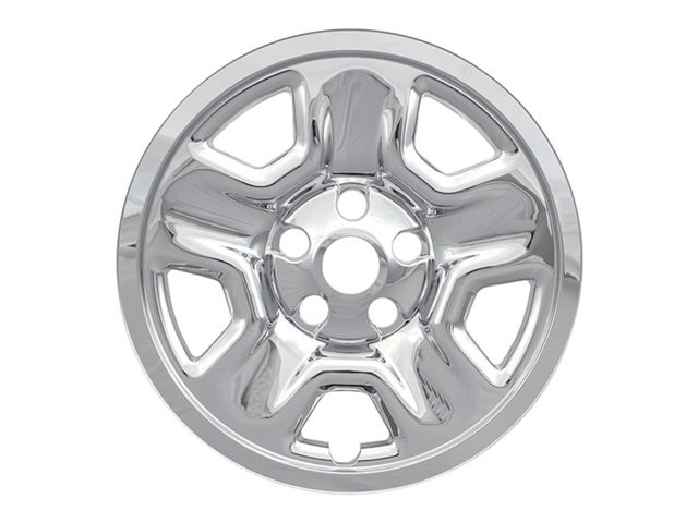 17-Inch Impostor 5-Spoke Wheel Covers; Chrome (18-24 Jeep Wrangler JL Sport)