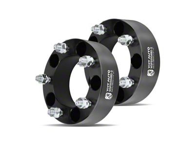 2-Inch 5-Lug Wheel Spacers; Black; Set of Two (76-86 Jeep CJ7)