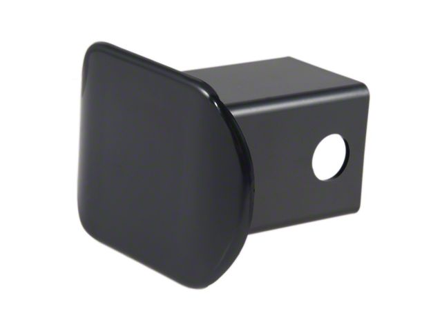 2-Inch Receiver Hitch Cover; Black Plastic (Universal; Some Adaptation May Be Required)