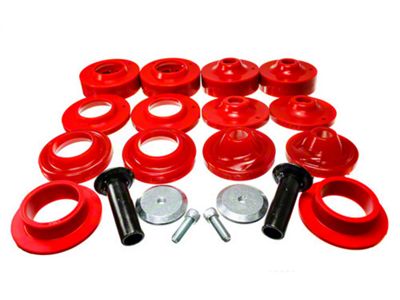 2-Inch Rock-Flex Adjustable Coil Spacer Set; Red (18-24 Jeep Wrangler JL)