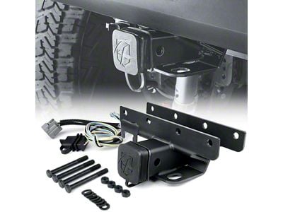 2-Inch Trailer Hitch with Wiring Harness (07-18 Jeep Wrangler JK)