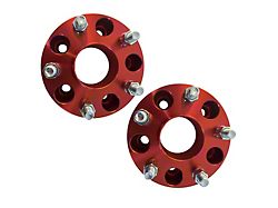 2-Inch Wheel Spacers; Red (07-24 Jeep Wrangler JK & JL)