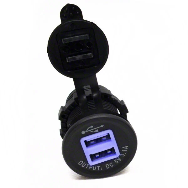 Jeep Wrangler 2-Port USB Socket - Free Shipping