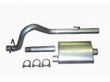 2.25-Inch Aluminized Cat-Back Exhaust System with Standard Turbo Muffler (83-86 Jeep CJ7)