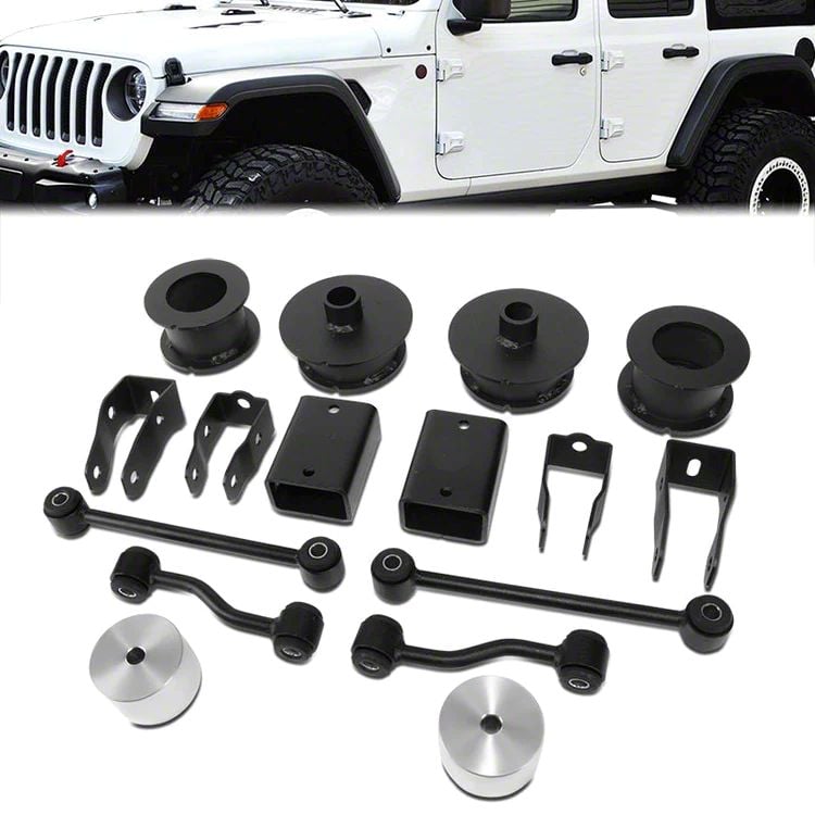 Jeep Wrangler 2.50-Inch Leveling Kit with Sway Bar Links (18-24 Jeep ...