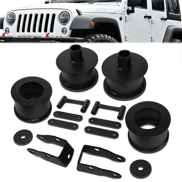 Jeep Wrangler 3-Inch Leveling Lift Kit with Shock Extenders (07-18 Jeep ...