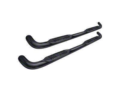 3-Inch Nerf Side Step Bars; Black (07-18 Jeep Wrangler JK 2-Door)