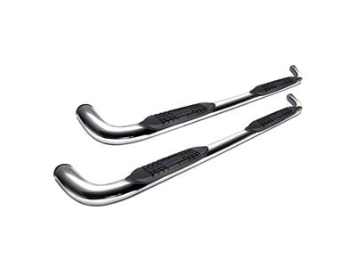 3-Inch Nerf Side Step Bars; Polished (07-18 Jeep Wrangler JK 2-Door)