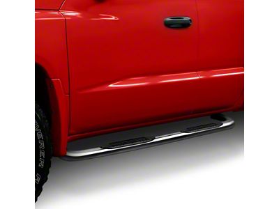 3-Inch Round Side Step Bars; Black (87-95 Jeep Wrangler YJ)