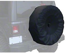 33 to 35-Inch Spare Tire Cover; Black (18-24 Jeep Wrangler JL)