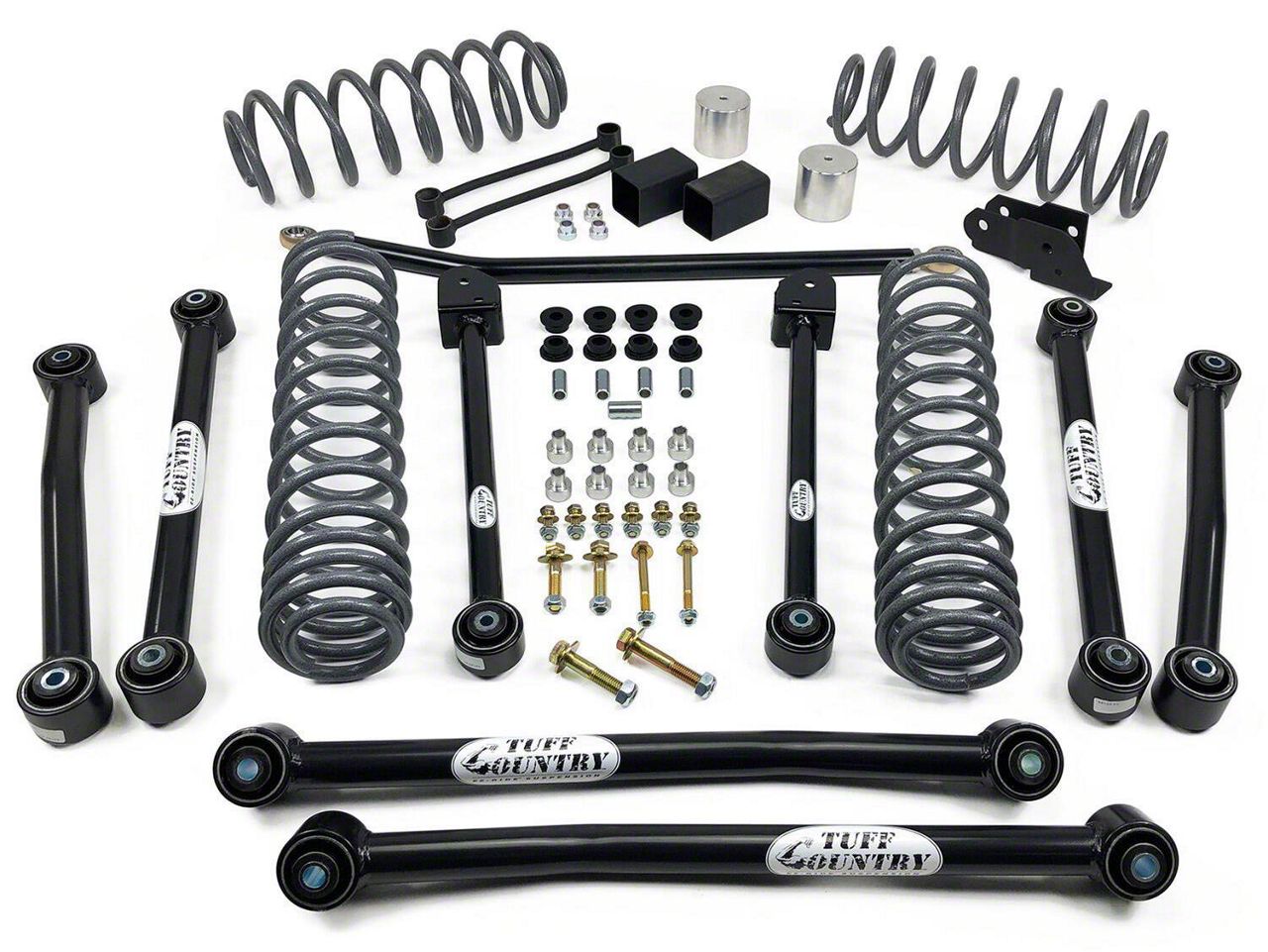 Tuff Country Jeep Wrangler 4-Inch EZ-Flex Suspension Lift Kit 44105 (18 ...