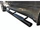 4-Inch Straight Oval Side Step Bars; Semi-Gloss Black (07-18 Jeep Wrangler JK 4-Door)