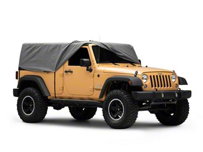 4-Layer Breathable Cab Cover; Gray (07-18 Jeep Wrangler JK 4-Door)